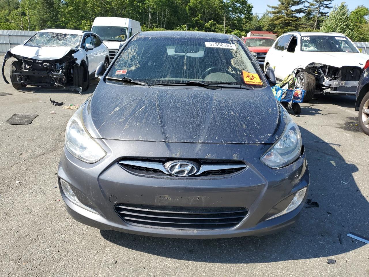 2012 Hyundai Accent Gls vin: KMHCU5AEXCU019592