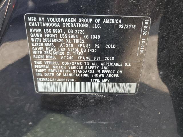 2018 VOLKSWAGEN ATLAS SEL - 1V2NR2CA1JC561236