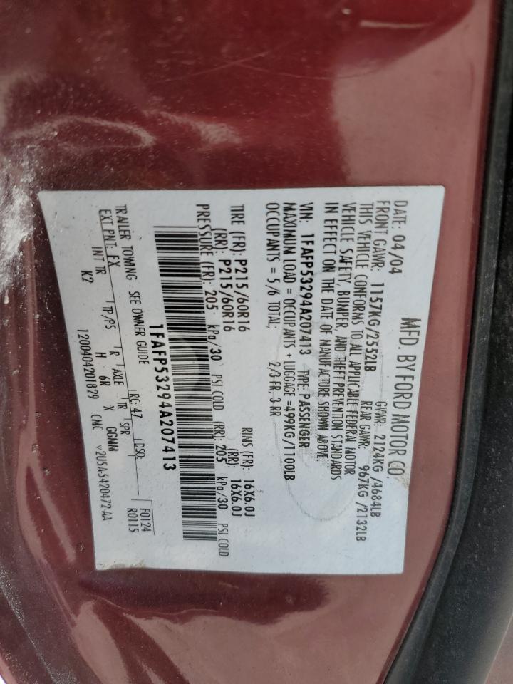 1FAFP53294A207413 2004 Ford Taurus Se