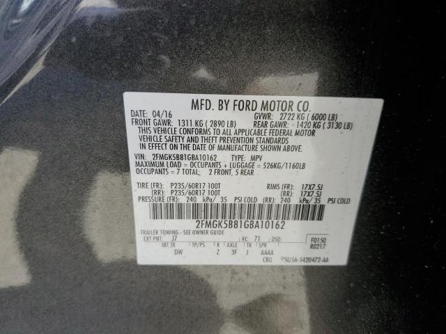 2016 FORD FLEX SE - 2FMGK5B81GBA10162