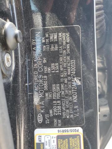 2012 Kia Soul + VIN: KNDJT2A64C7400133 Lot: 60255584