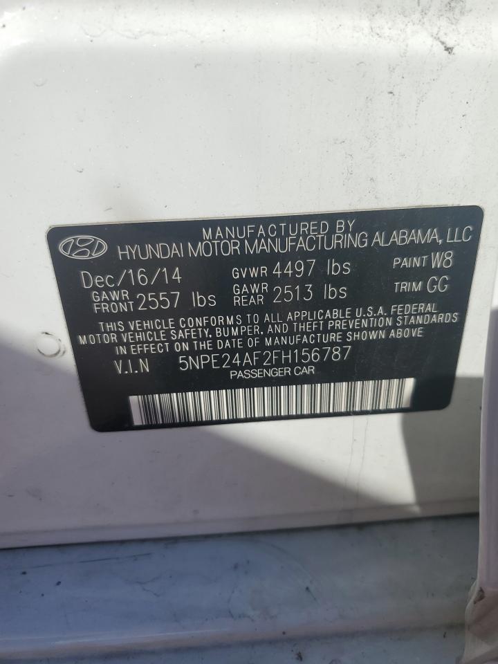 5NPE24AF2FH156787 2015 Hyundai Sonata Se