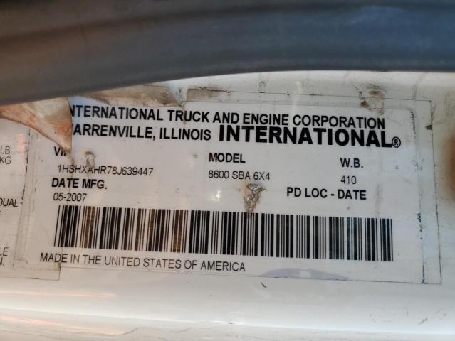 2008 International 8000 8600 VIN: 1HSHXAHR78J639447 Lot: 57739414