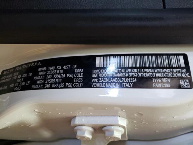 2020 Jeep Renegade Sport VIN: ZACNJAAB0LPL01324 Lot: 58125544