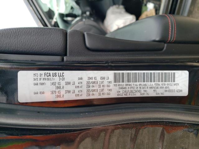 2020 Jeep Grand Cherokee Trailhawk VIN: 1C4RJFLG8LC347451 Lot: 56762394