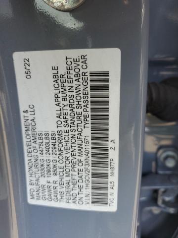 1HGCV2F3XNA011571 Honda Accord SPO 12