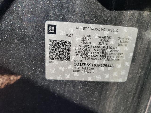 2018 Chevrolet Malibu Ls VIN: 1G1ZB5ST9JF125446 Lot: 58270264