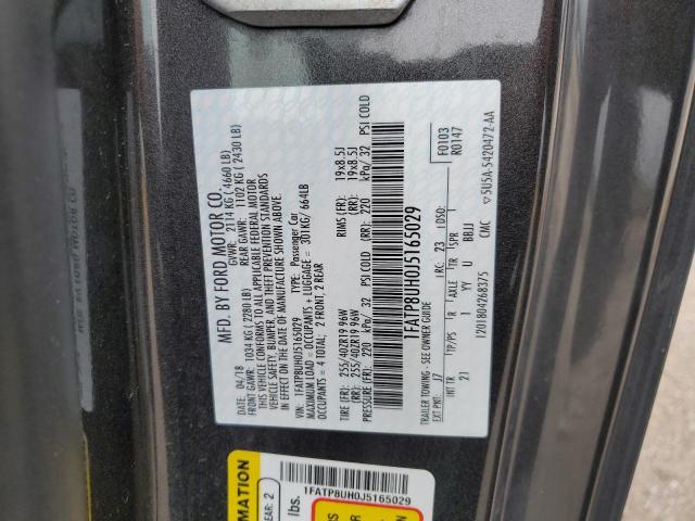 2018 Ford Mustang VIN: 1FATP8UH0J5165029 Lot: 57089584