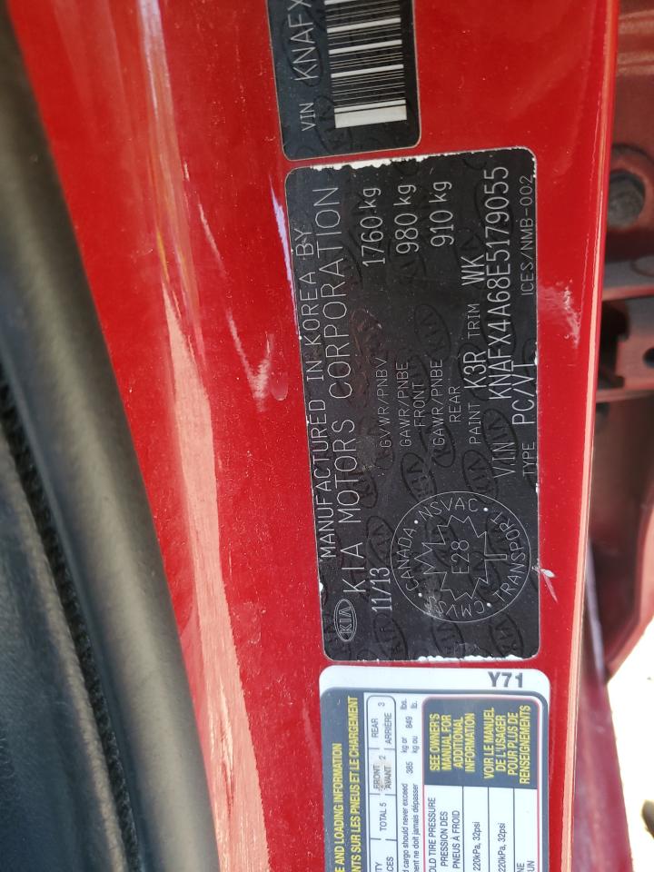 KNAFX4A68E5179055 2014 Kia Forte Lx