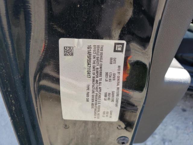 2010 Chevrolet Cobalt 2Lt VIN: 1G1AF5F55A7110417 Lot: 57760604