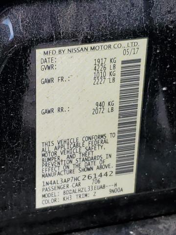 2017 NISSAN ALTIMA 2.5 - 1N4AL3AP7HC261442