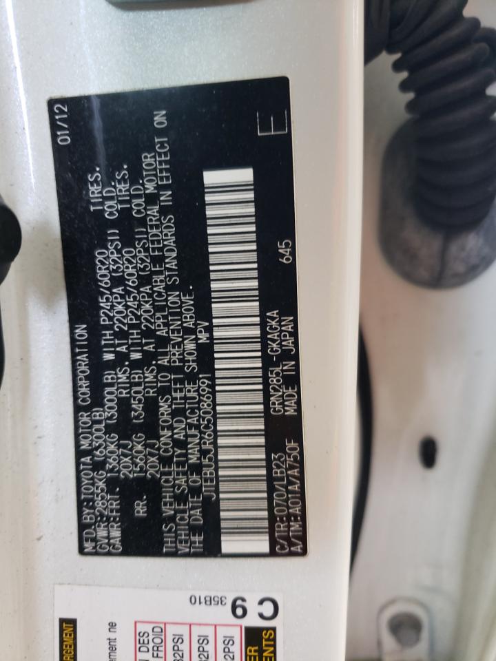 JTEBU5JR6C5086991 2012 Toyota 4Runner Sr5