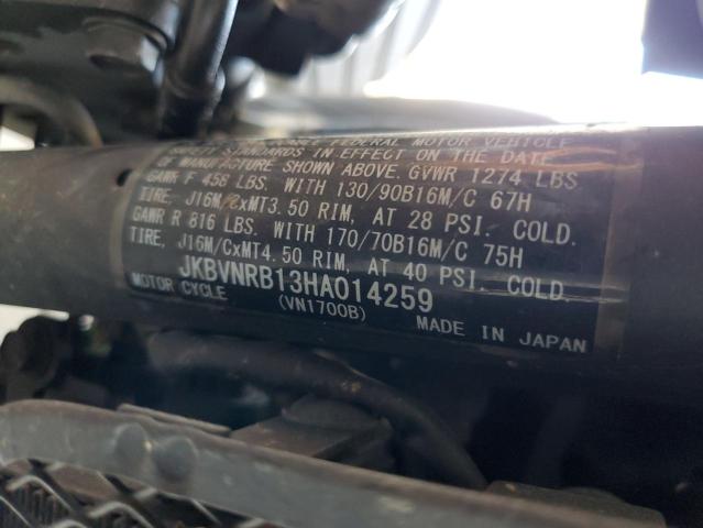 2017 KAWASAKI VN1700 B JKBVNRB13HA014259