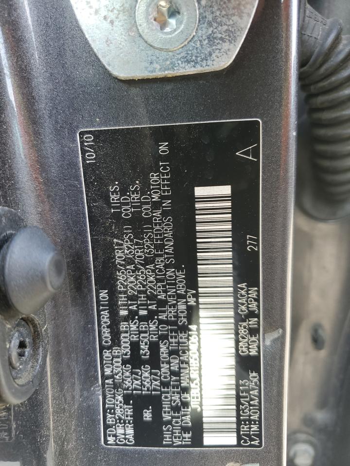 JTEBU5JR1B5040614 2011 Toyota 4Runner Sr5