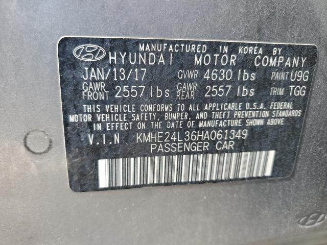 2017 HYUNDAI SONATA HYB - KMHE24L36HA061349