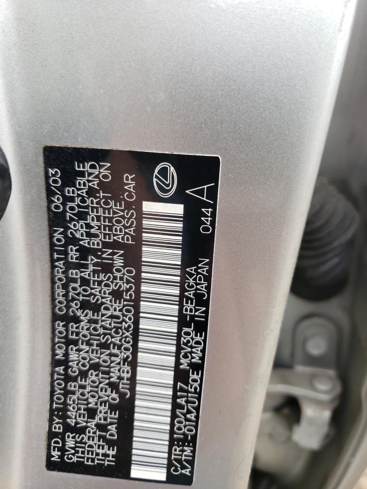 JTHBF30GX36015370 2003 Lexus Es 300