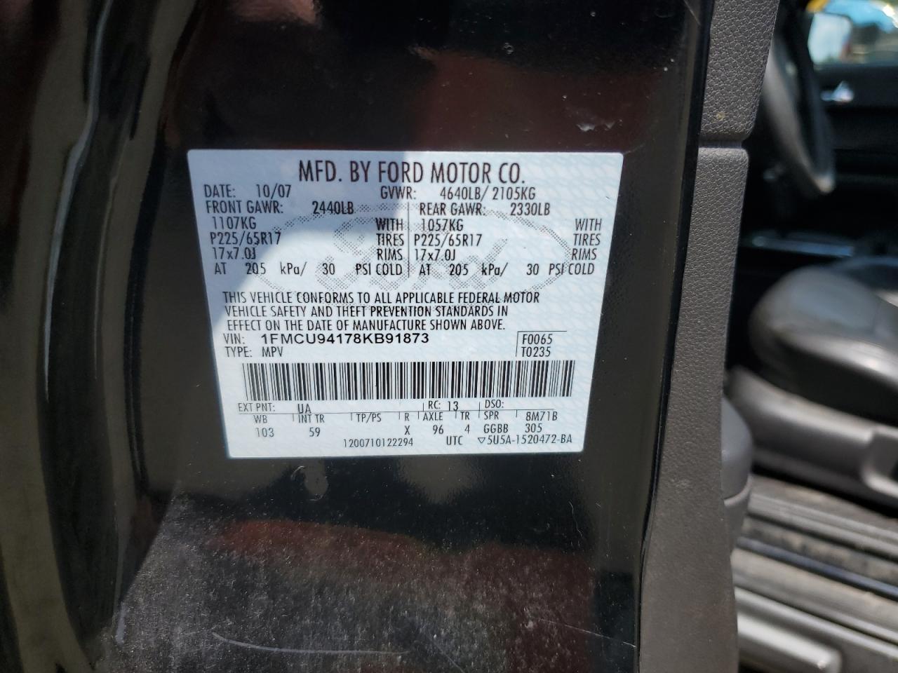 1FMCU94178KB91873 2008 Ford Escape Limited