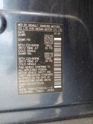 2016 NISSAN ROGUE S - KNMAT2MVXGP725216