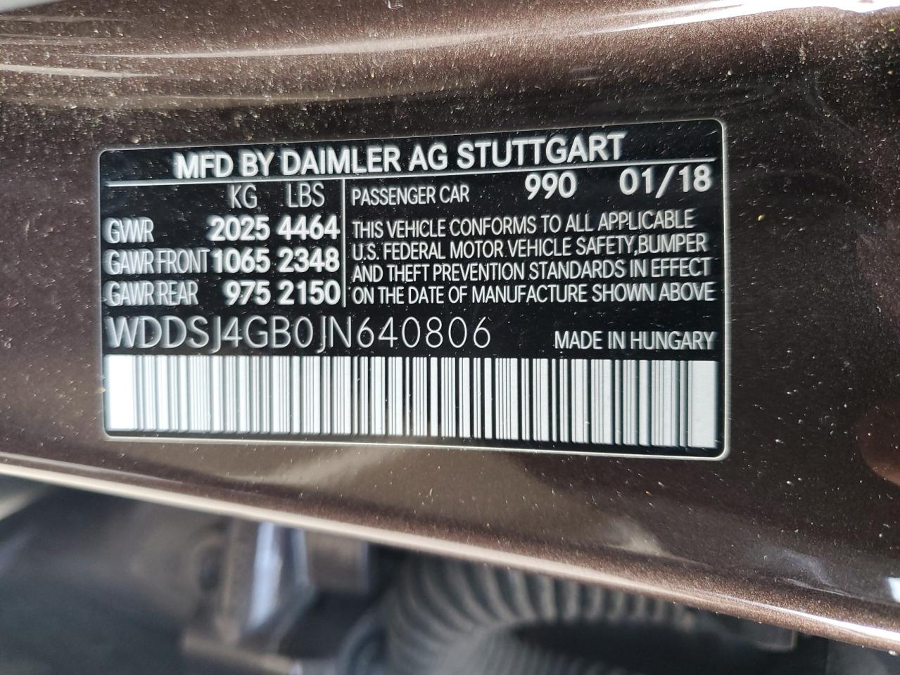 WDDSJ4GB0JN640806 2018 Mercedes-Benz Cla 250 4Matic