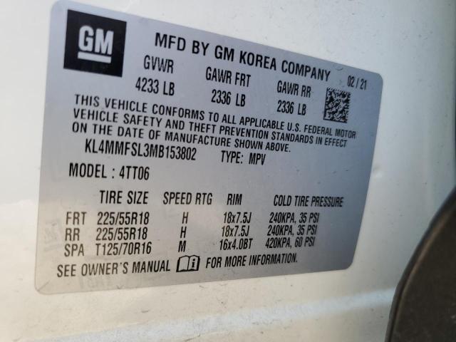 2021 Buick Encore Gx Essence VIN: KL4MMFSL3MB153802 Lot: 60000624