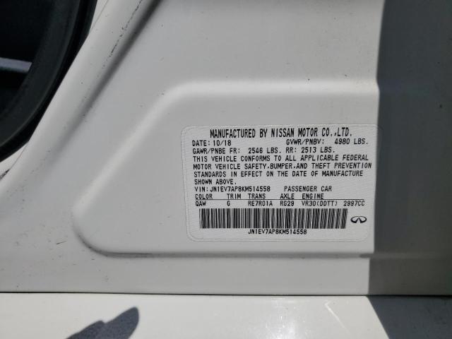 2019 Infiniti Q50 Luxe VIN: JN1EV7AP8KM514558 Lot: 60860984