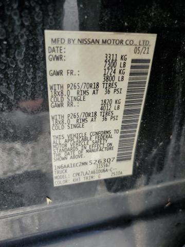 2021 NISSAN TITAN S - 1N6AA1EC2MN526307