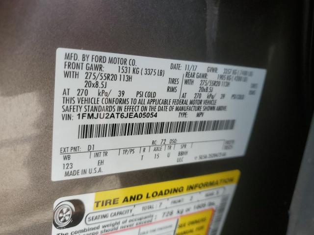 2018 Ford Expedition Limited VIN: 1FMJU2AT6JEA05054 Lot: 59443564