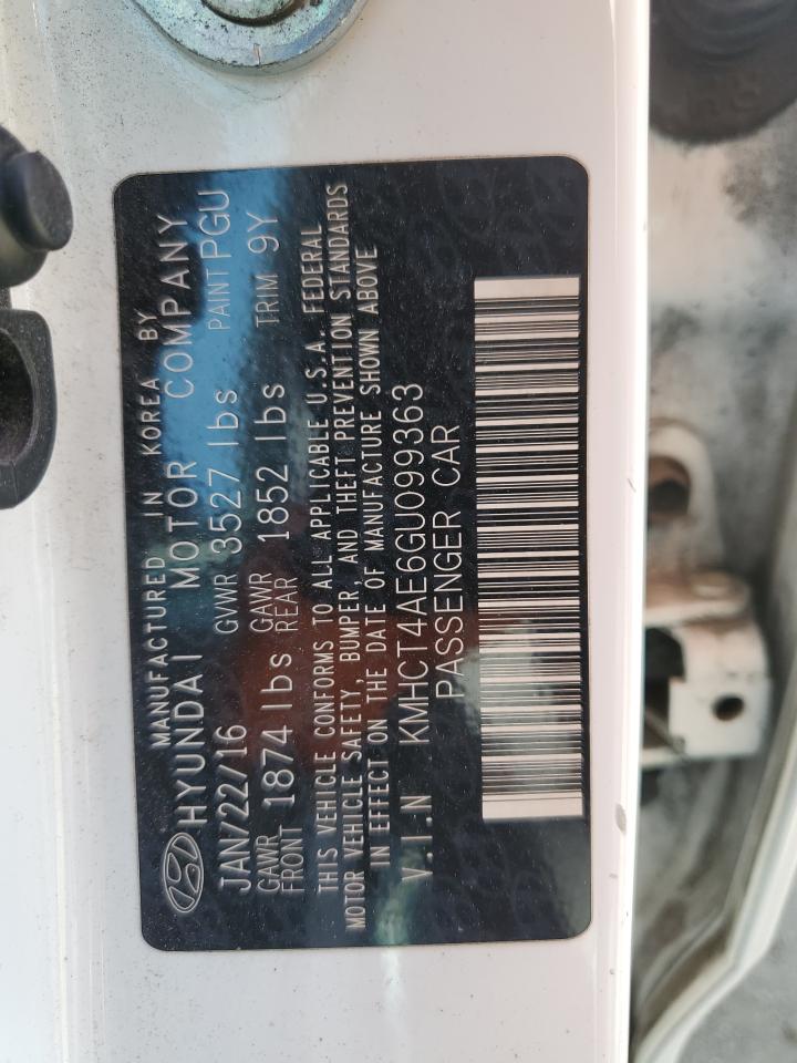 KMHCT4AE6GU099363 2016 Hyundai Accent Se