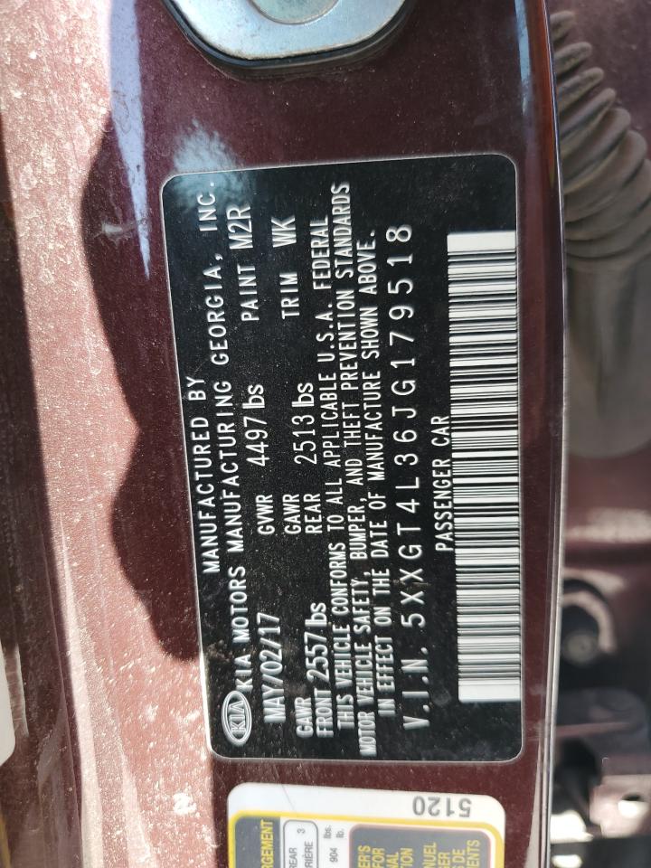 5XXGT4L36JG179518 2018 Kia Optima Lx