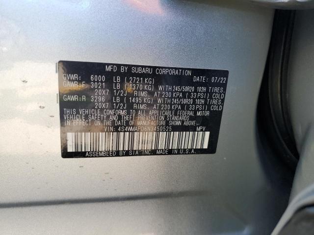 2022 Subaru Ascent Limited VIN: 4S4WMAPD6N3450525 Lot: 60280364