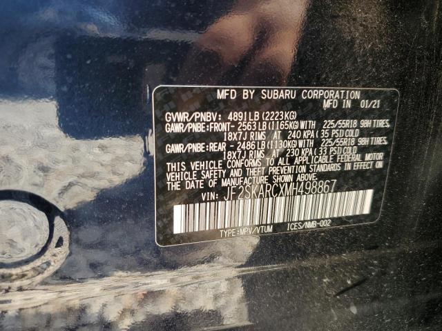 2021 Subaru Forester Sport VIN: JF2SKARCXMH498867 Lot: 57218594