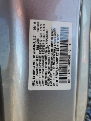 2016 HONDA ODYSSEY SE - 5FNRL5H36GB112128