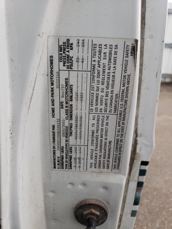 2B6HB21Y9VK599133 1997 Dodge Ram Van B2500