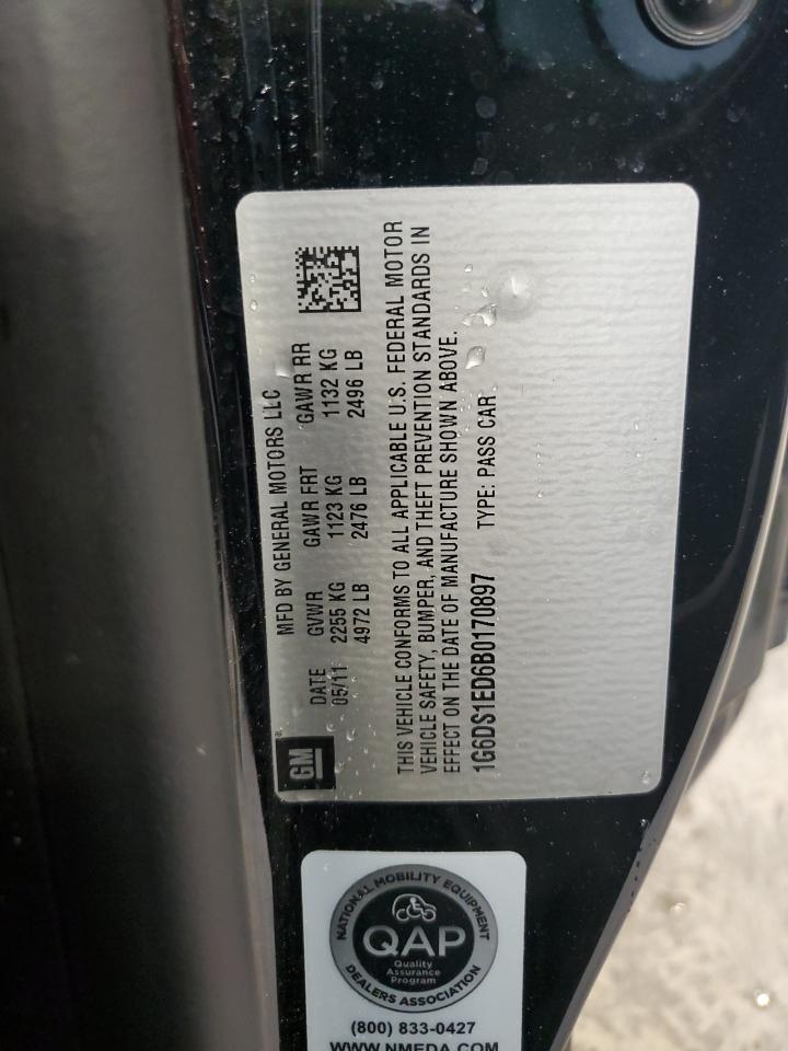 1G6DS1ED6B0170897 2011 Cadillac Cts Premium Collection