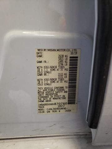 2019 NISSAN FRONTIER S - 1N6AD0EVXKN870760
