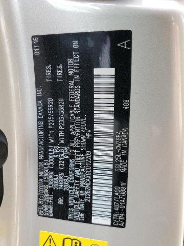 2016 Lexus Rx 350 Base VIN: 2T2BZMCAXGC012209 Lot: 57959024