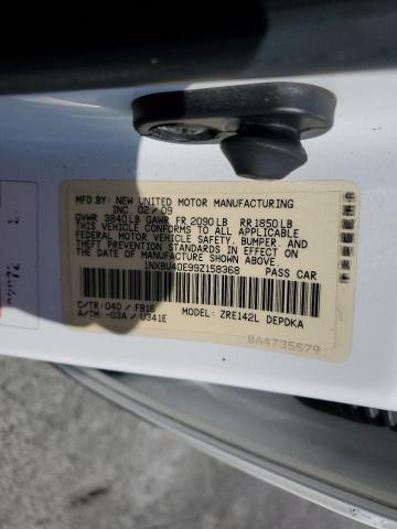 2009 Toyota Corolla Base VIN: 1NXBU40E99Z158368 Lot: 57157894