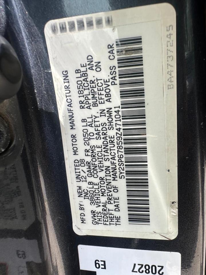 5Y2SP67859Z471041 2009 Pontiac Vibe