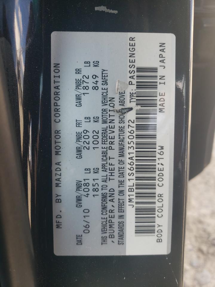 JM1BL1S66A1350672 2010 Mazda 3 S