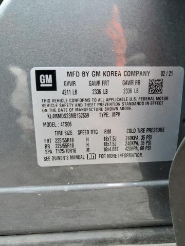 2021 Buick Encore Gx Select VIN: KL4MMDS23MB152659 Lot: 57027224