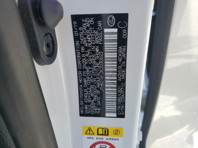 2019 Lexus Es 300H VIN: JTHB21B12K2030623 Lot: 57247094