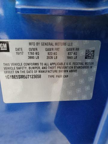 2018 Chevrolet Cruze Lt VIN: 1G1BE5SM9J7123658 Lot: 60771844