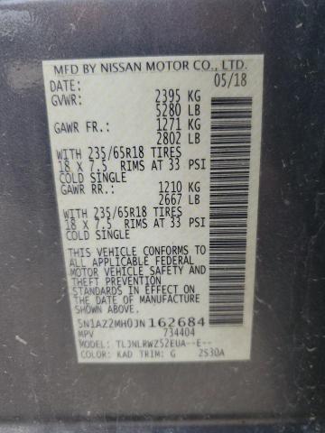 5N1AZ2MH0JN162684 2018 NISSAN MURANO - Image 13