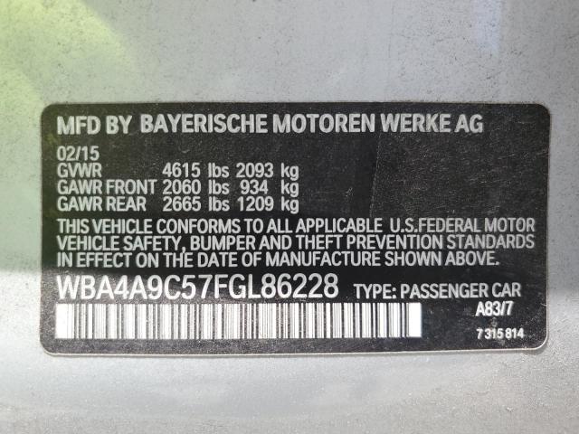 VIN WBA4A9C57FGL86228 2015 BMW 4 Series, 428 I Gran... no.13