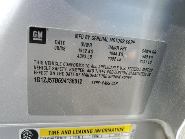 2009 Chevrolet Malibu 2Lt VIN: 1G1ZJ57B694136012 Lot: 61113204