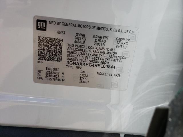 2024 CHEVROLET EQUINOX LT - 3GNAXKEG4RS100844