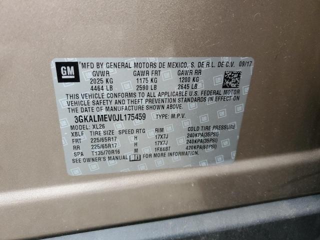 2018 GMC Terrain Sle VIN: 3GKALTEV5JL369138 Lot: 56491924