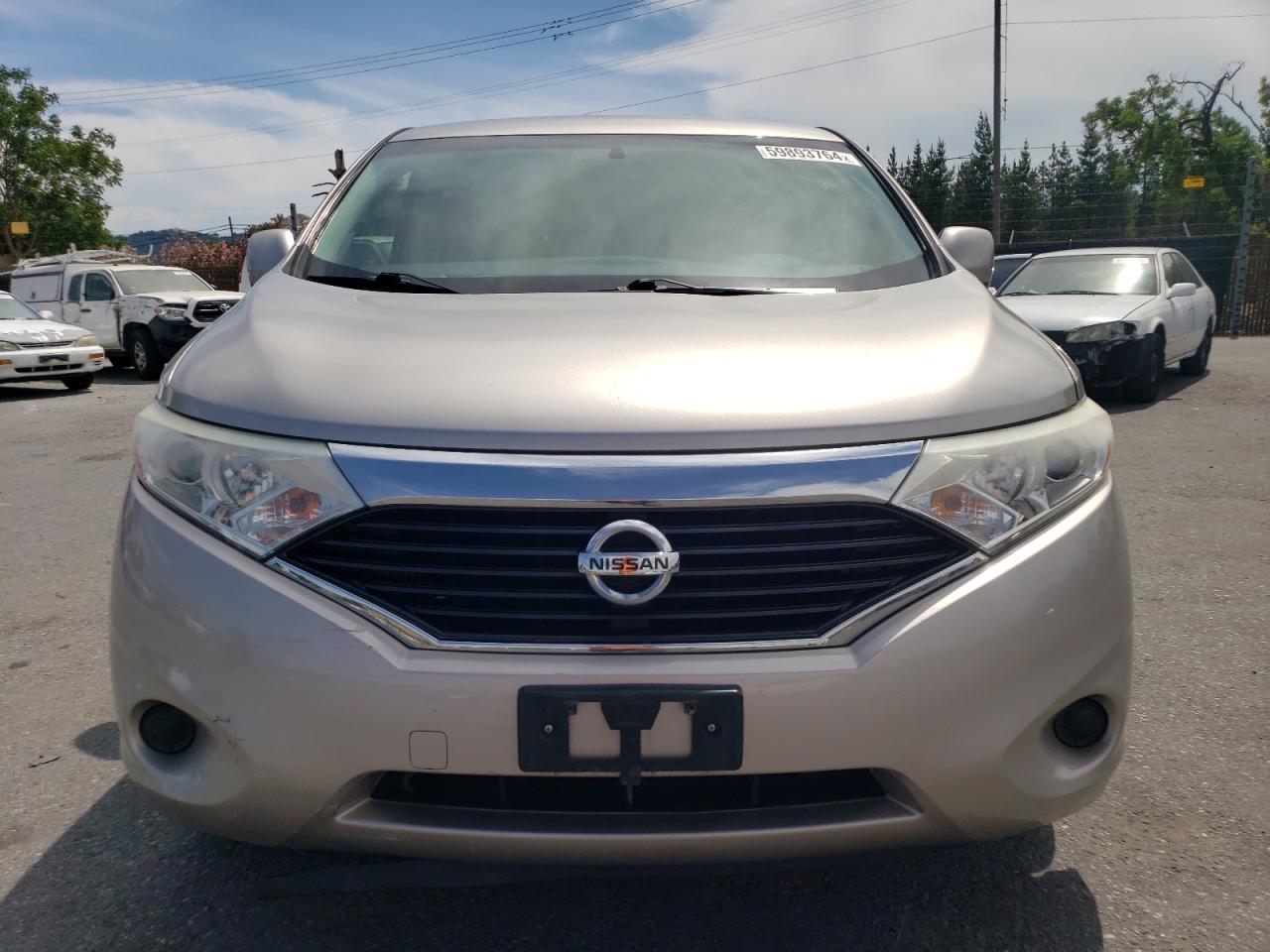 2012 Nissan Quest S vin: JN8AE2KP1C9043584