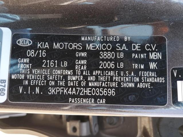 2017 Kia Forte Lx VIN: 3KPFK4A72HE035696 Lot: 57771174