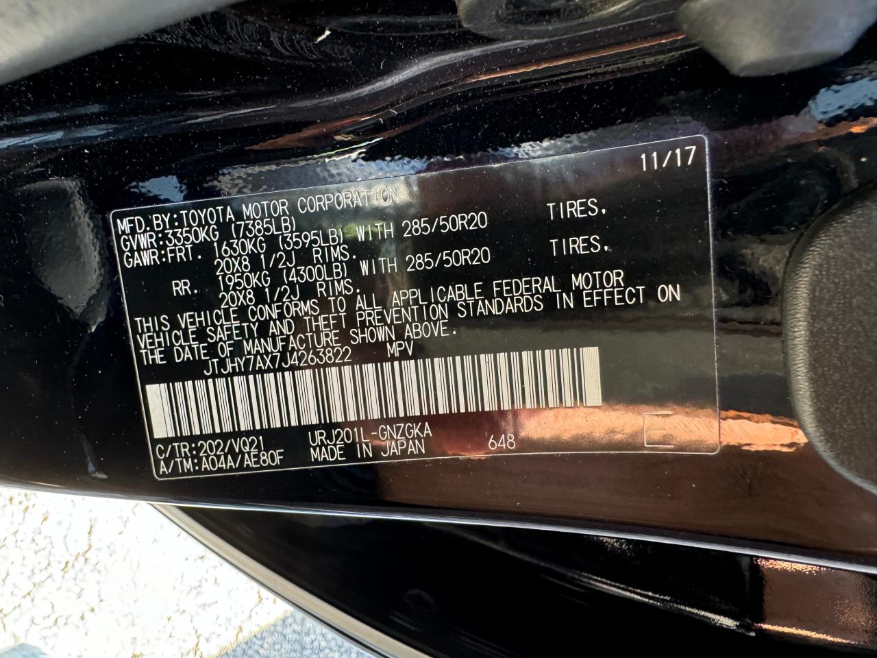 2018 Lexus Lx 570 vin: JTJHY7AX7J4263822